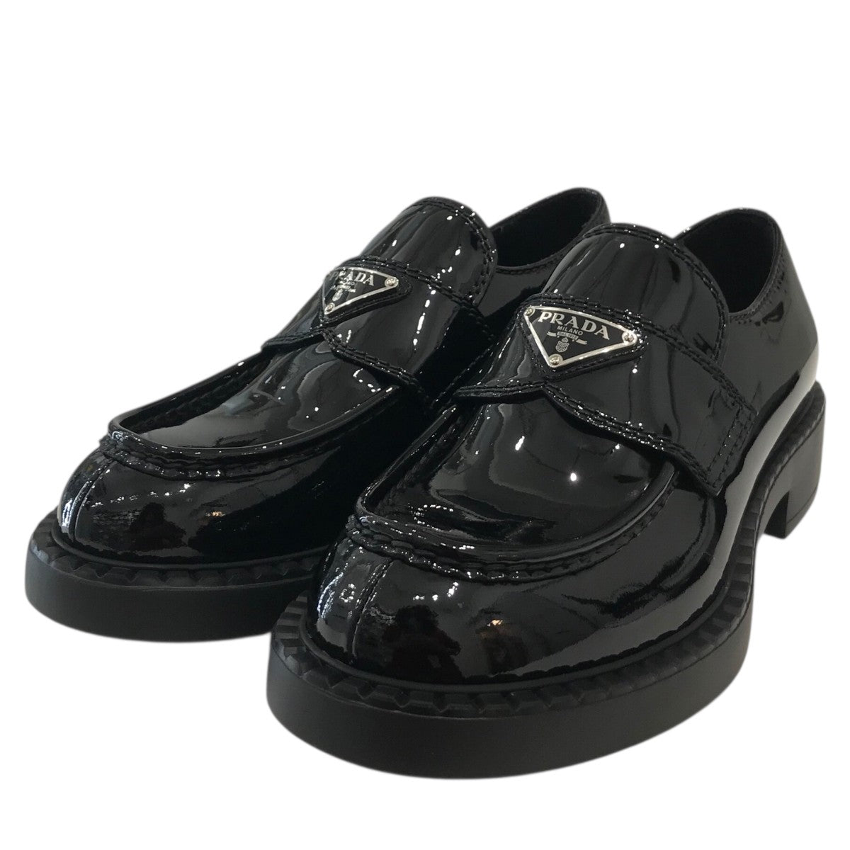 PRADA(プラダ) チョコレート ローファー2DE127 2DE127 ブラック サイズ