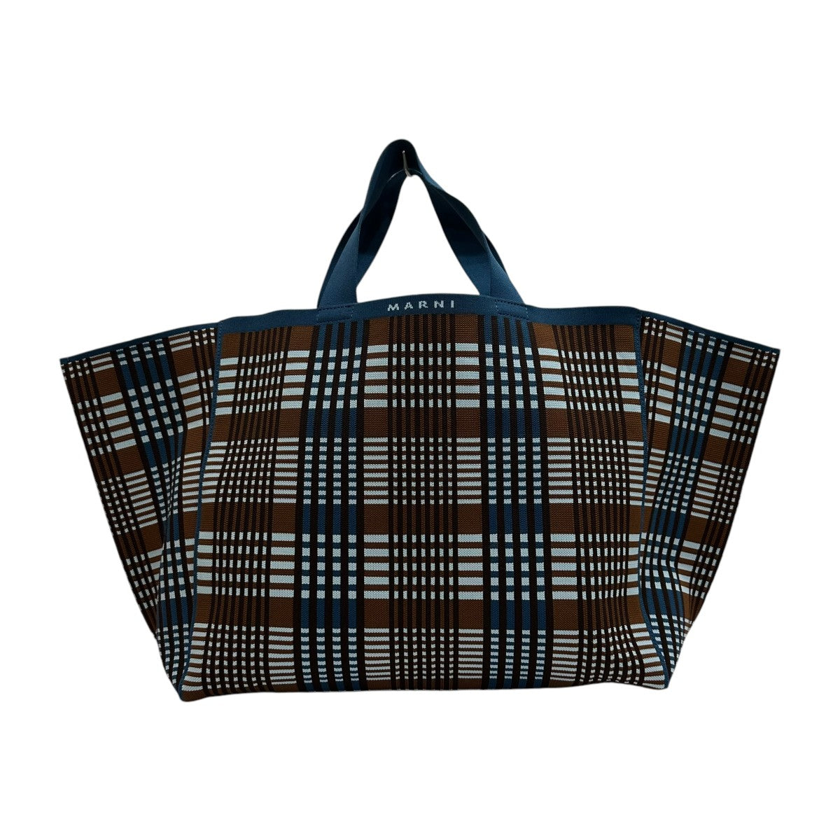 MARNI(マルニ) チェックトートバッグ ブルー｜【公式】カインドオル