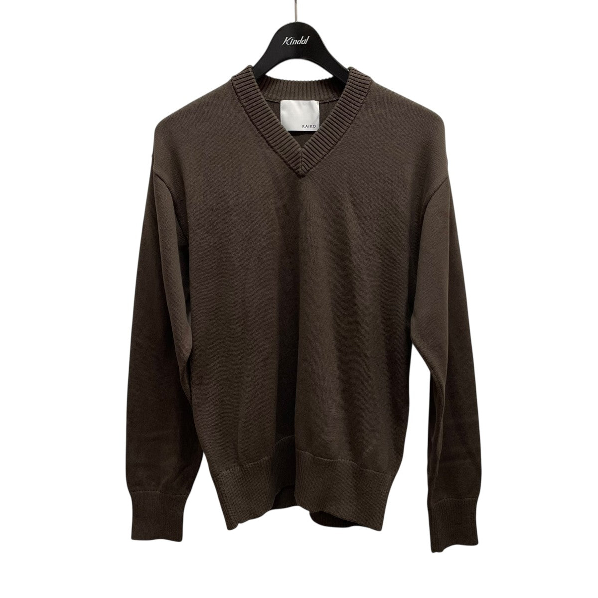 KAIKO(カイコー) KAIKO V NECK SWEATERニット ブラウン サイズ 2