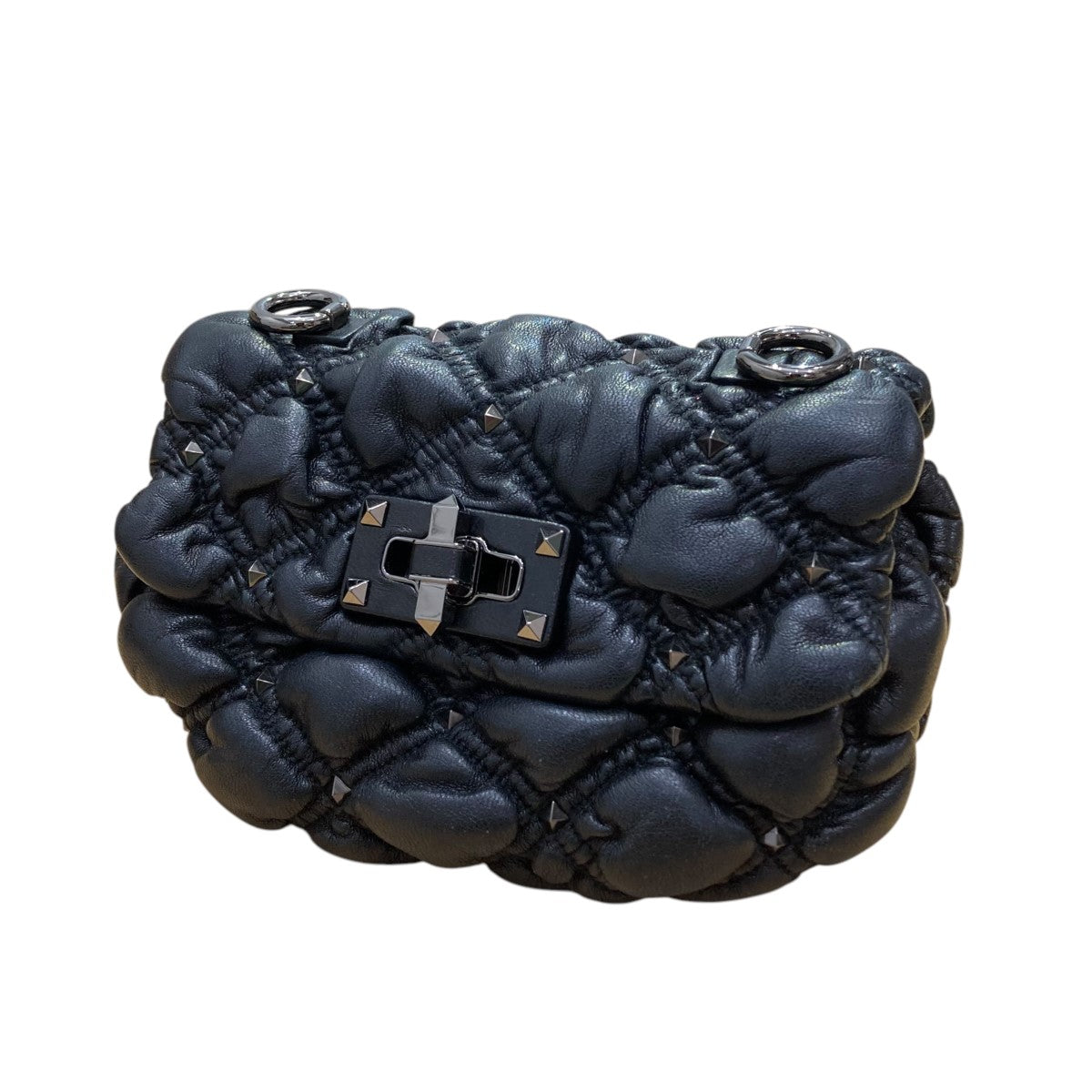 VALENTINO(ヴァレンチノ) レザーロックスタッズ ショルダーバッグ