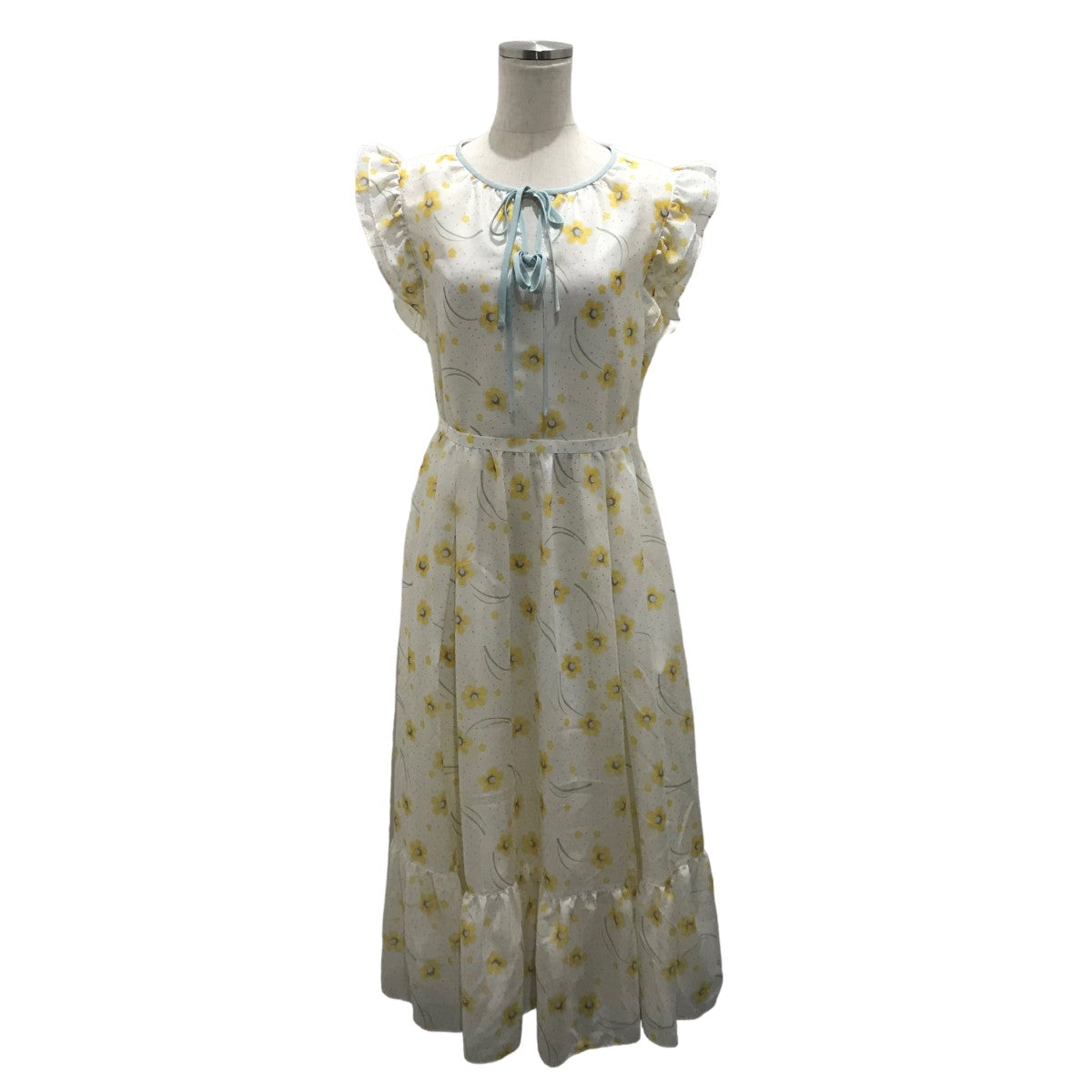 Rene(ルネ) 花柄フラワー総柄ワンピース6236470 6236470 ホワイト