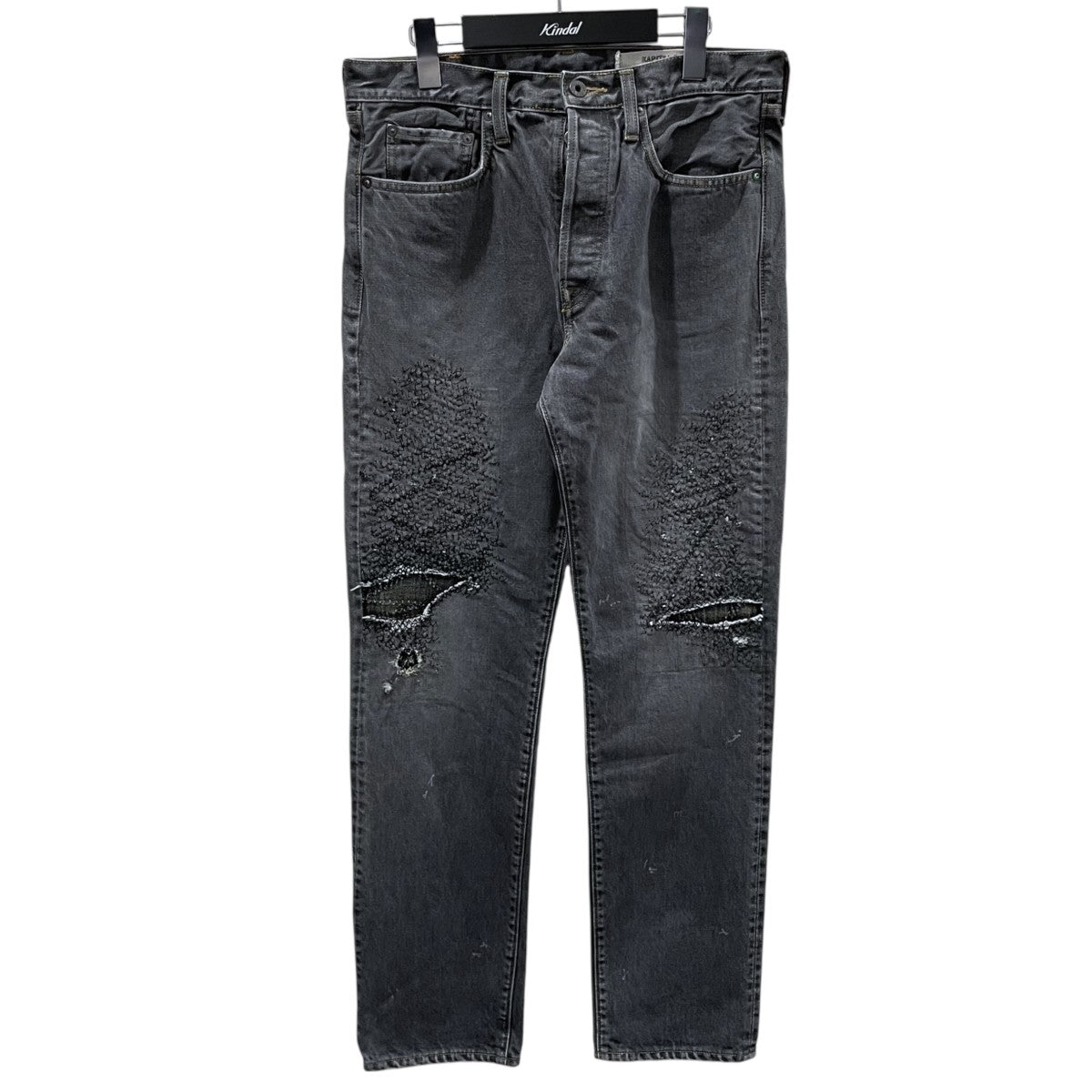 KAPITAL(キャピタル) 14ozブラックデニム 5PモンキーCISCO 3year加工