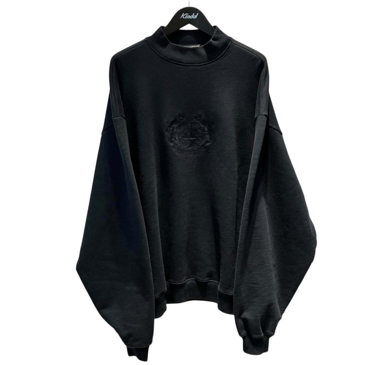 BALENCIAGA(バレンシアガ) BBロゴ刺繍モックネックスウェット656999