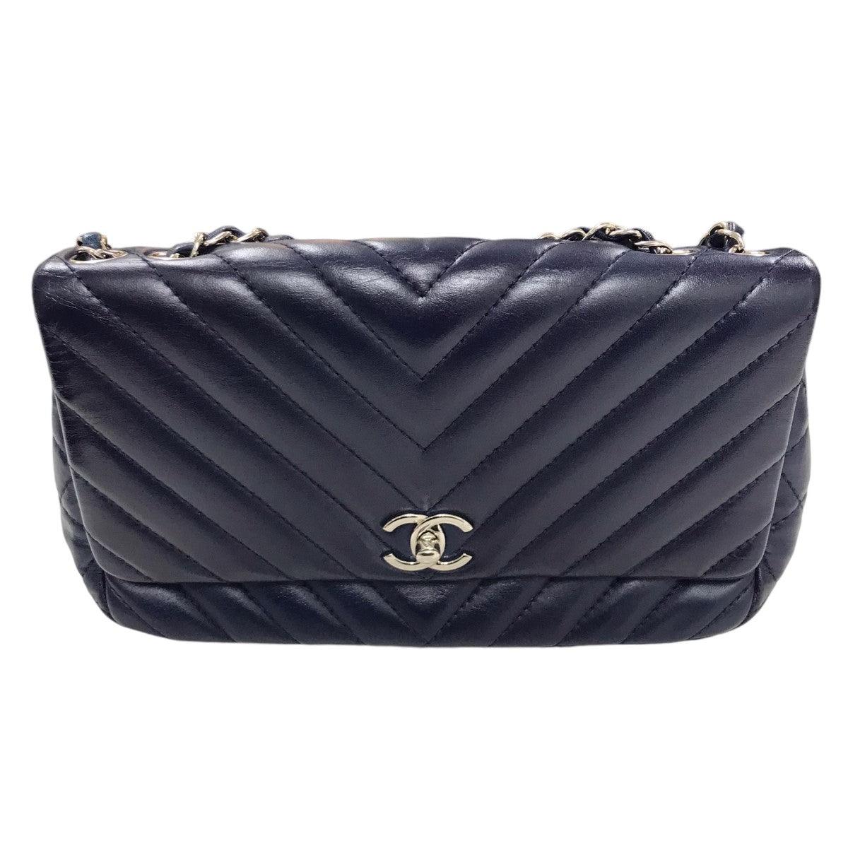 CHANEL(シャネル) Vステッチチェーンショルダーバッグ 1736