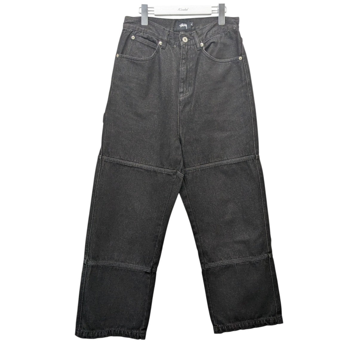 stussy(ステューシー) ダブルニーデニムパンツ ブラック サイズ M