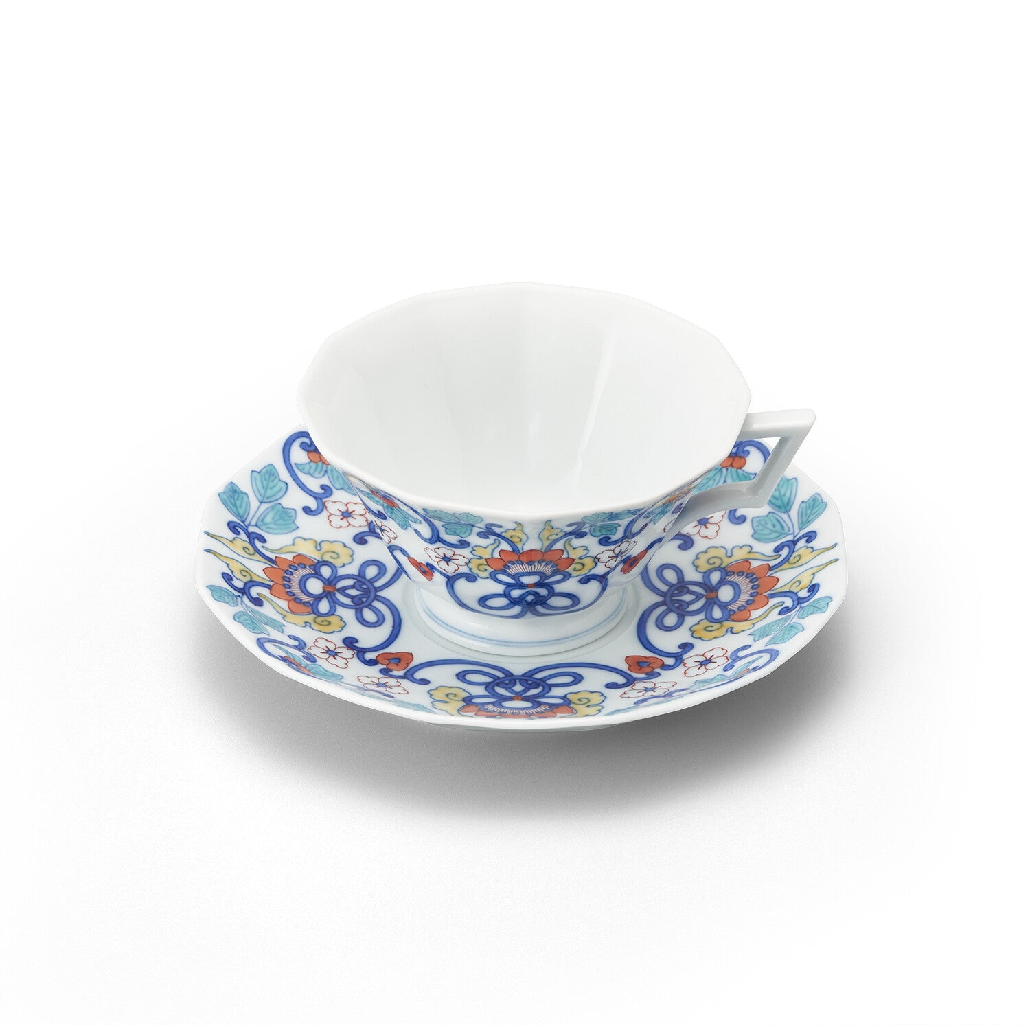 九谷 金蘭手 平安朝絵付け 浅鉢 2枚セット 九谷 金蘭手 平安朝絵付け