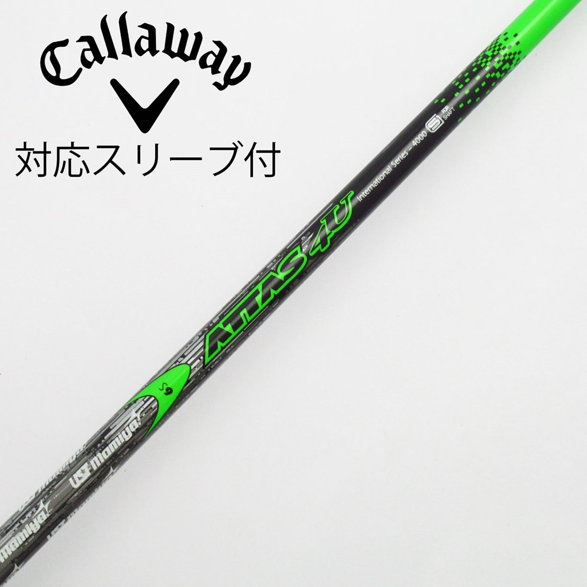 中古】ATTAS 4U ドライバー用_スリーブ付 ATTAS 4U 6 S C(シャフト