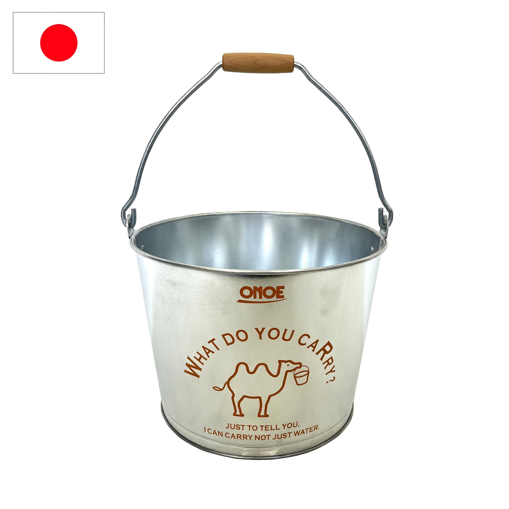 イラスト入バケツモルタル10型オレンジ – 株式会社尾上製作所