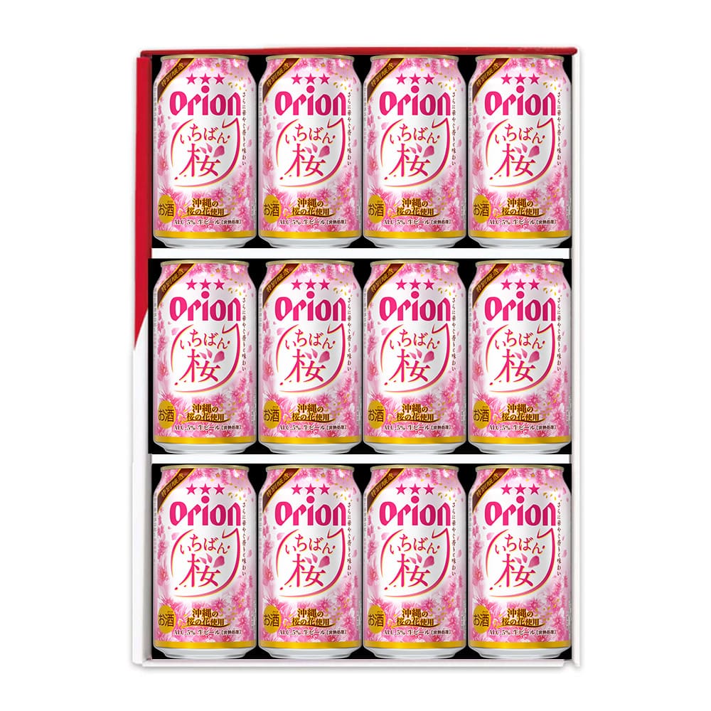 オリオンいちばん桜 ギフトセット（いちばん桜350ml×12缶）2025