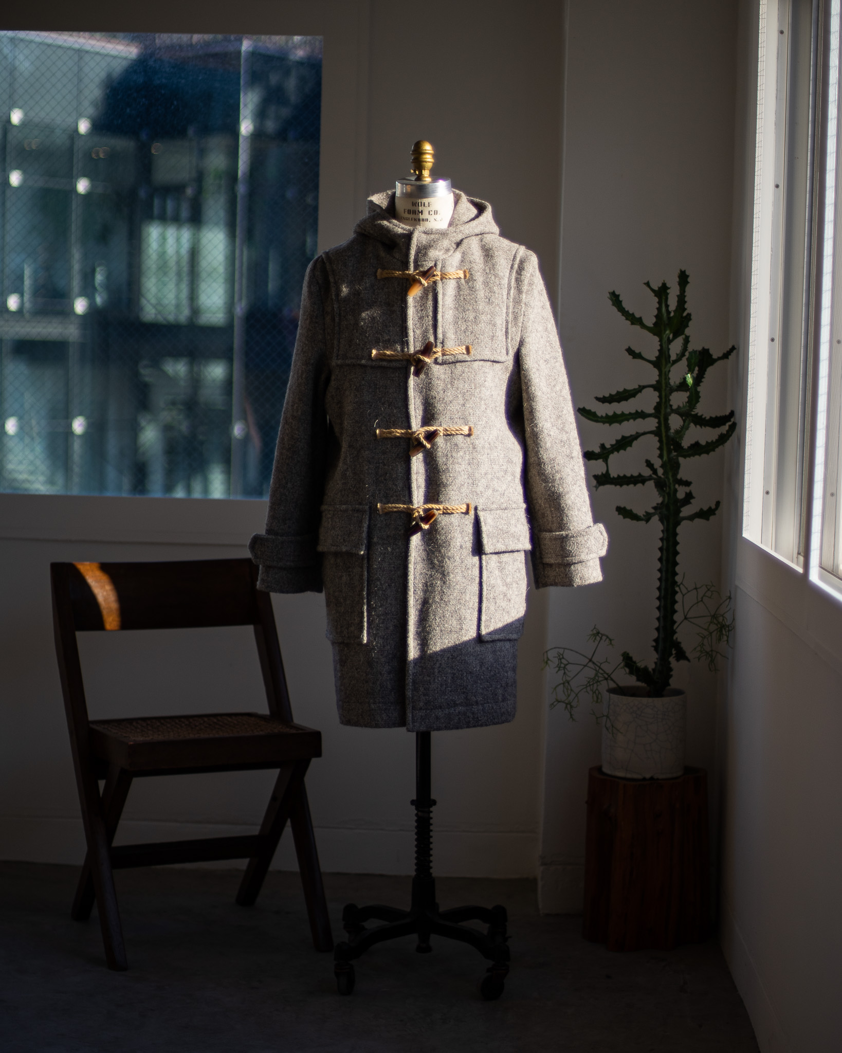 S.E.H KELLY】-HERDWICK TWEED DUFFLE COAT- | MAIDENS SHOP