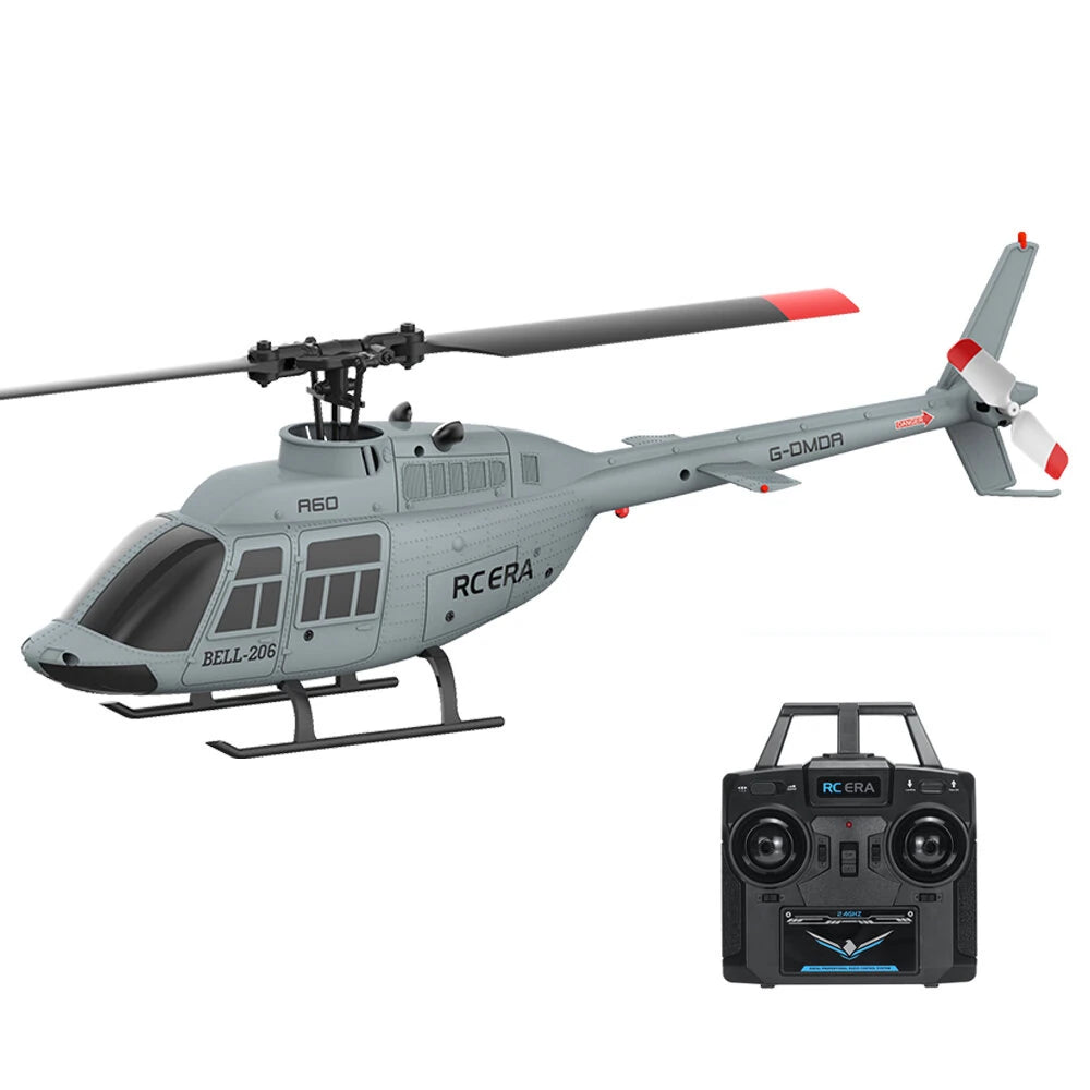 RC ERA A60 Mini Bell-206 1:42 Scale Flybarless RC Helicopter - 2.4