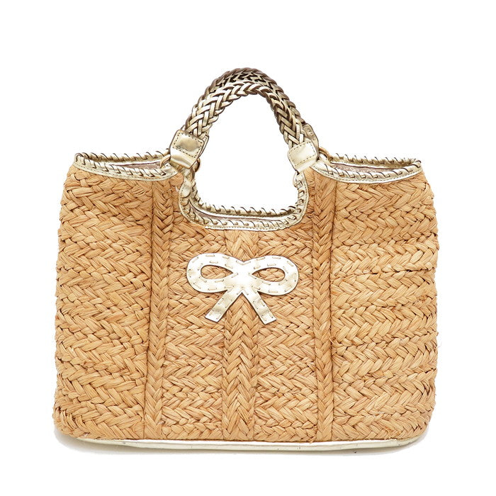 Anya Hindmarch/アニヤ・ハインドマーチ】 カゴバッグ/ストローバッグ