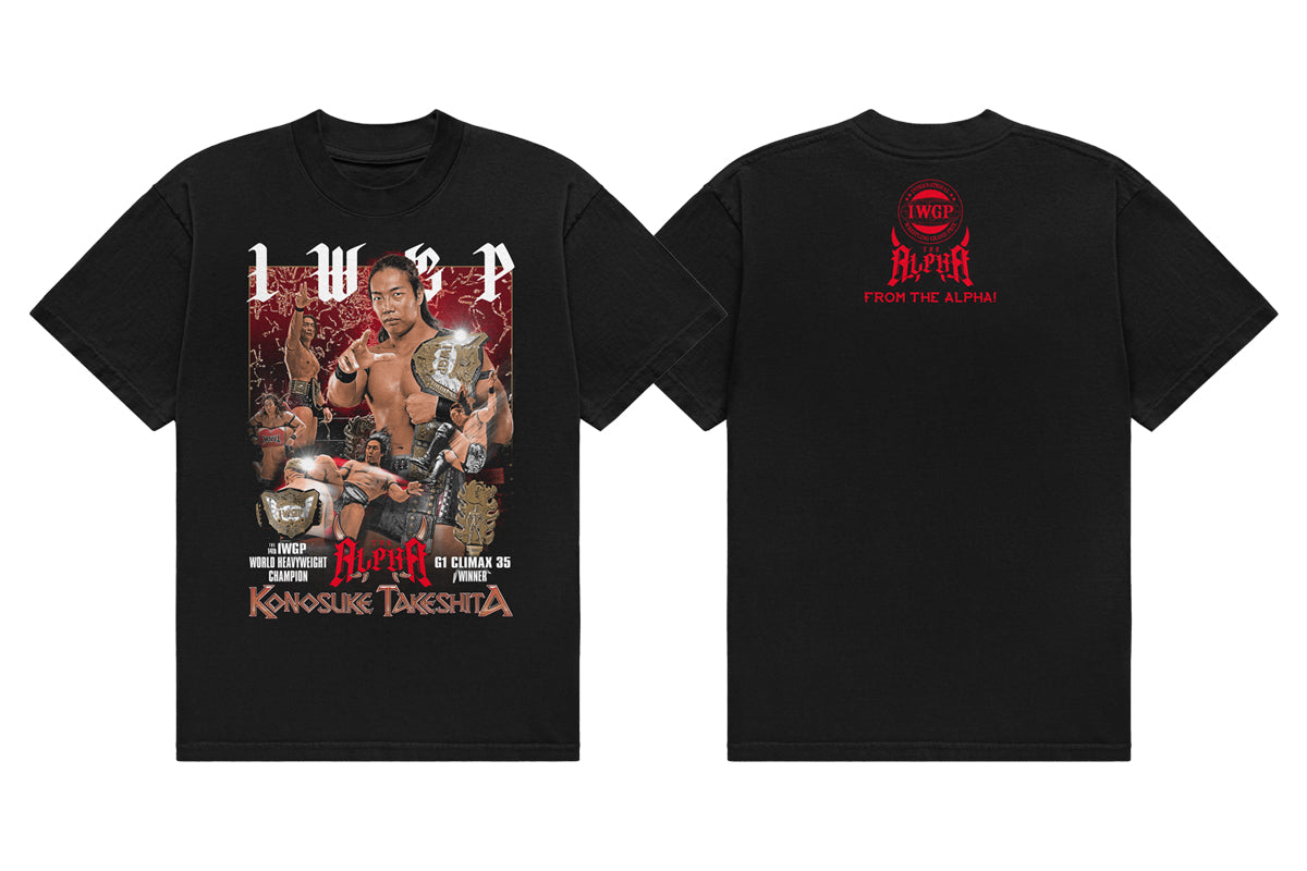 KONOSUKE TAKESHITA 第14代 IWGP世界ヘビー級王座 戴冠記念Tシャツ