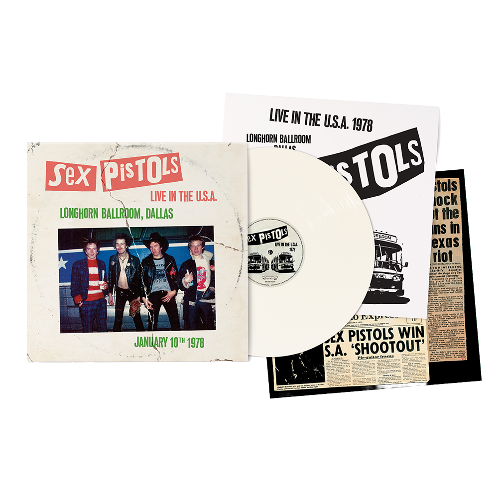 Live In The USA 1978 – Dallas: White Vinyl LP - Sex Pistols