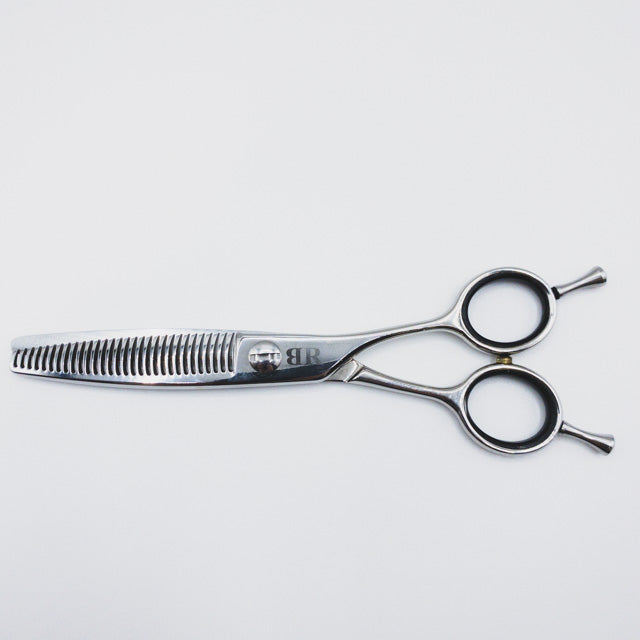 スパッと快適に切れる理美容師プロ用セニングシザー10%人気の溝無し