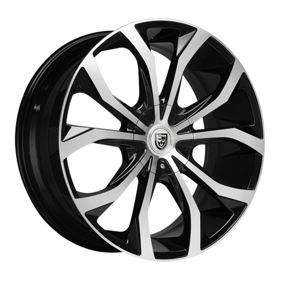 LEXANI レグザーニ LUST ブラック/マシンド 24インチ 24×10 [superbuy