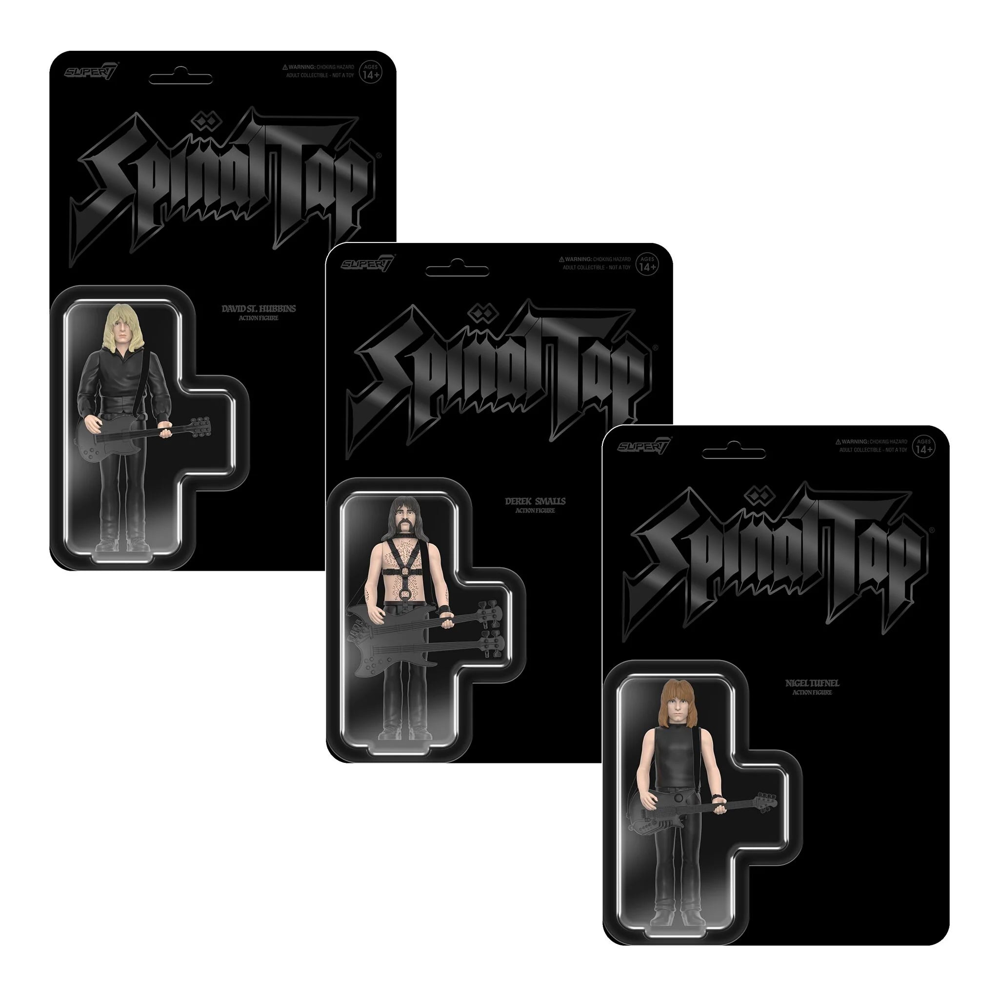 SPINAL TAP NONE MORE BLACK WAVE 2 REACTION FIGURES - SET OF 3