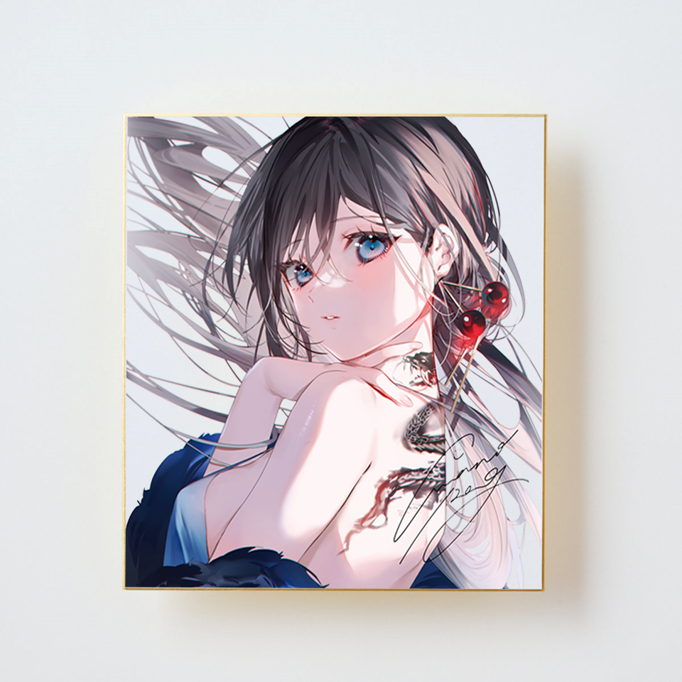 美和野らぐ「サイン入り色紙」《彩コレクション24'》