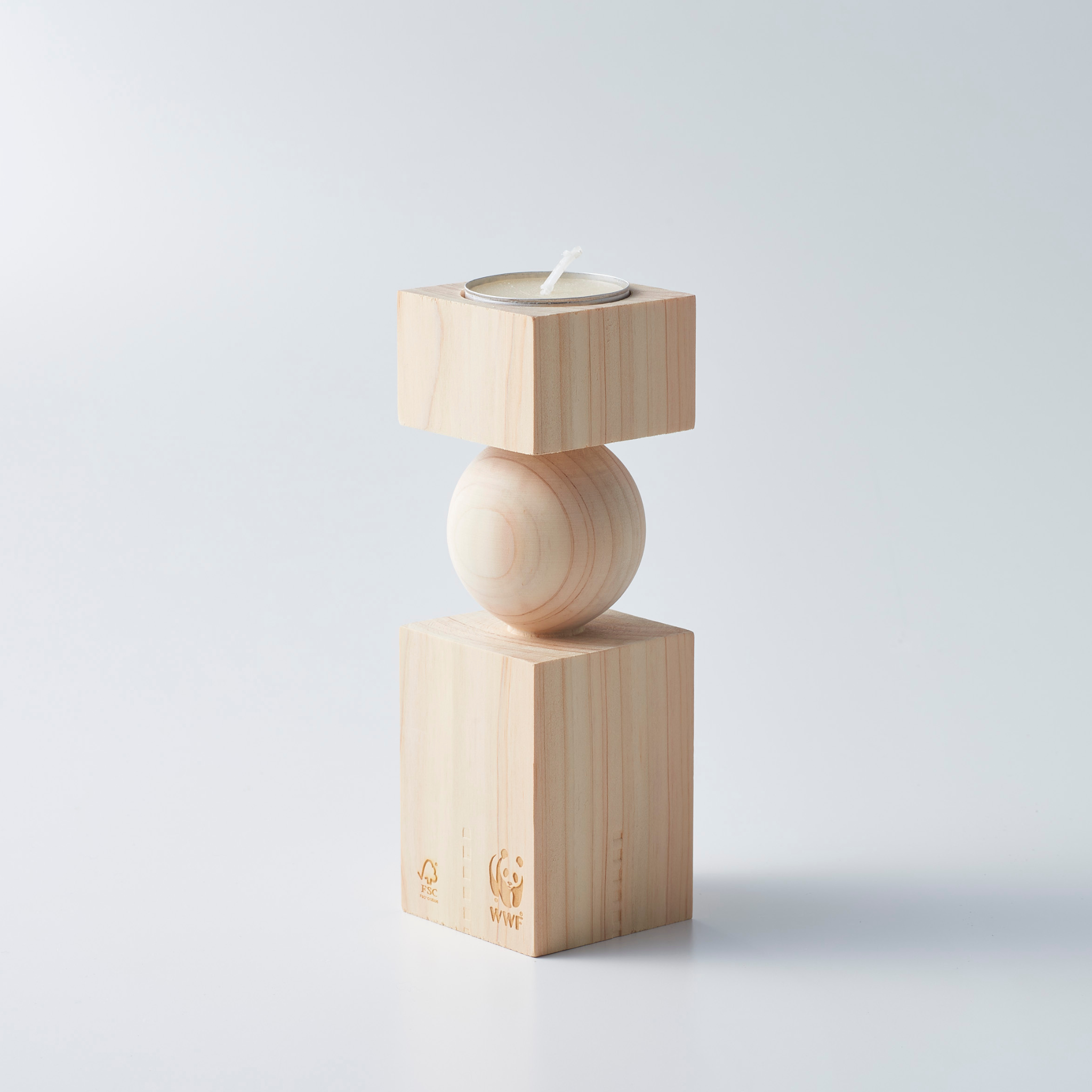 木製キャンドルスタンド 森林認証 – WWFジャパン PANDA SHOP