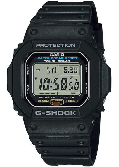 G-SHOCK G-5600UE-1JF メンズ ソーラー デジタル 樹脂バンド ブラック