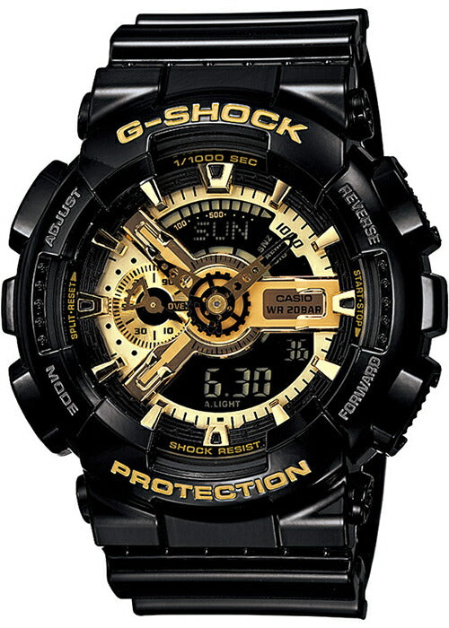 G-SHOCK ブラック×ゴールド GA-110GB-1AJF メンズ 電池式 アナログ