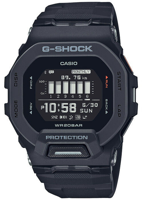G-SHOCK G-SQUAD GBD-200-1JF メンズ 電池式 Bluetooth デジタル 樹脂