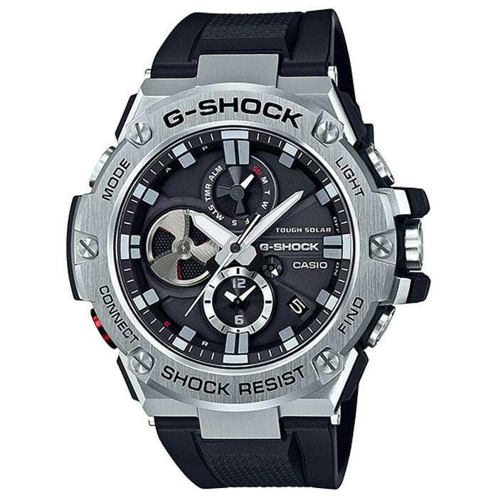 G-SHOCK G-STEEL GST-B100-1AJF メンズ ソーラー ブラック シルバー