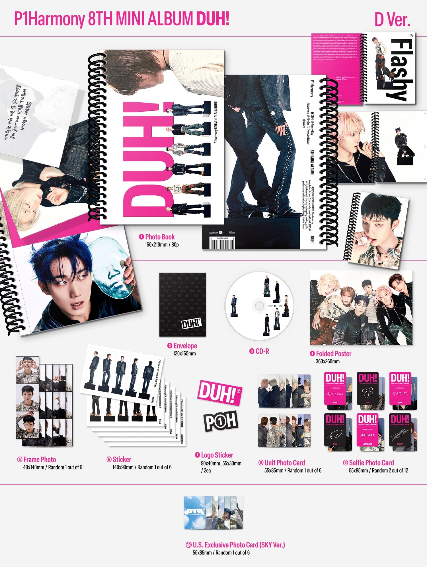 SIGNED] P1Harmony - Duh! (8th Mini Album) – Kawaii Gifts