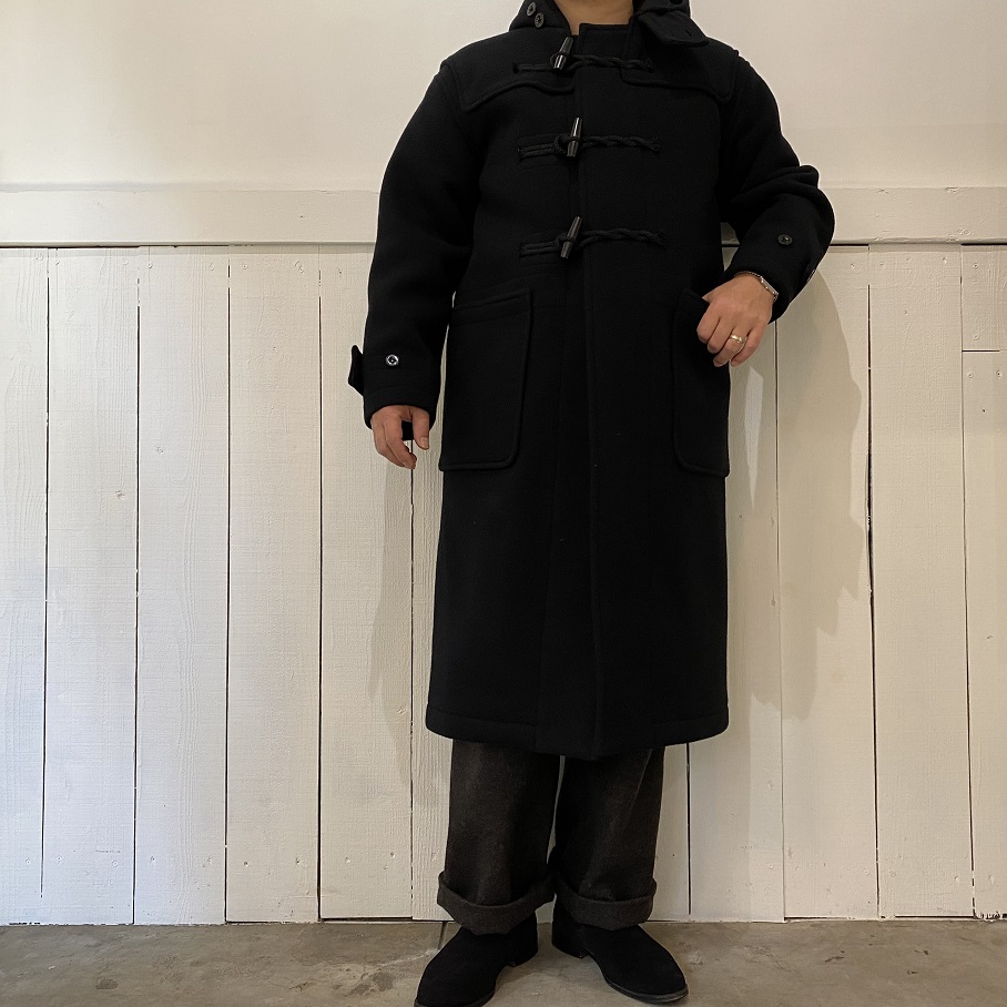 LENO ”DUFFLE COAT” BLACK×BLACK 【UNISEX】 | SIGNAL GARMENTS