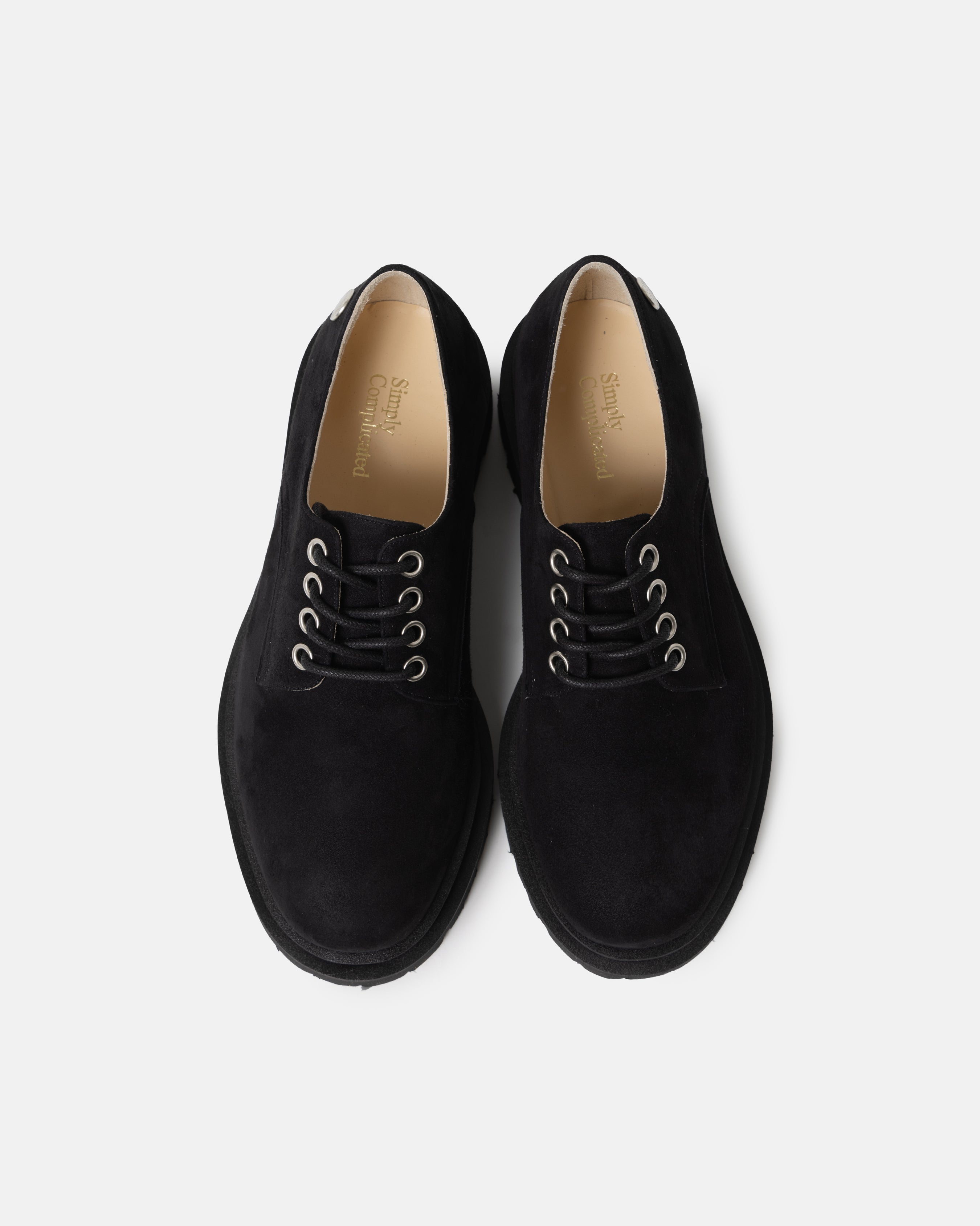 LUG DERBY SUEDE BLACK – SimplyComplicated