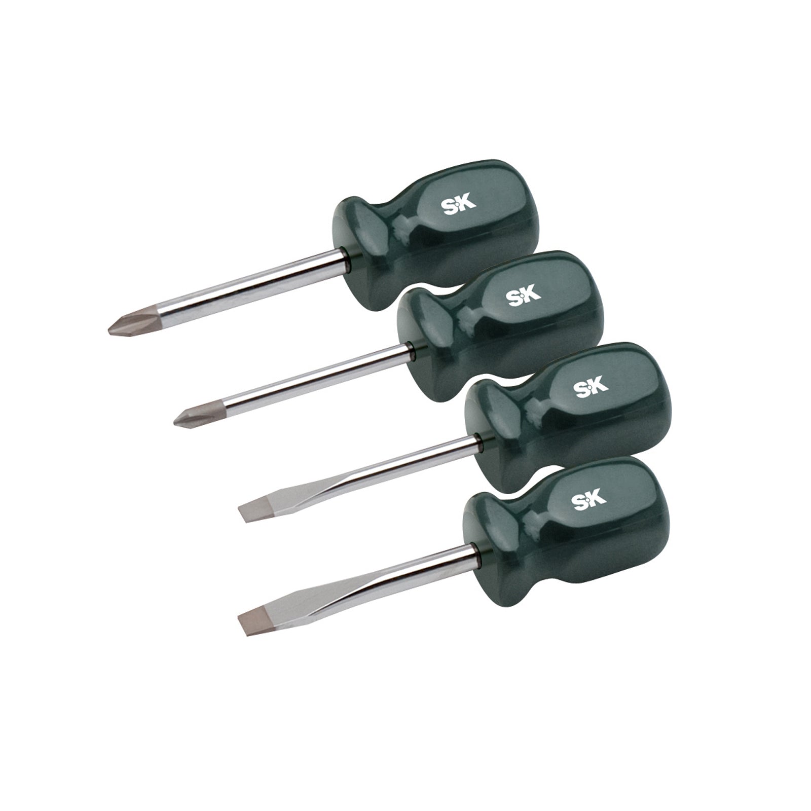 4 Piece SureGrip Short Screwdriver Set – SK Tools USA, LLC