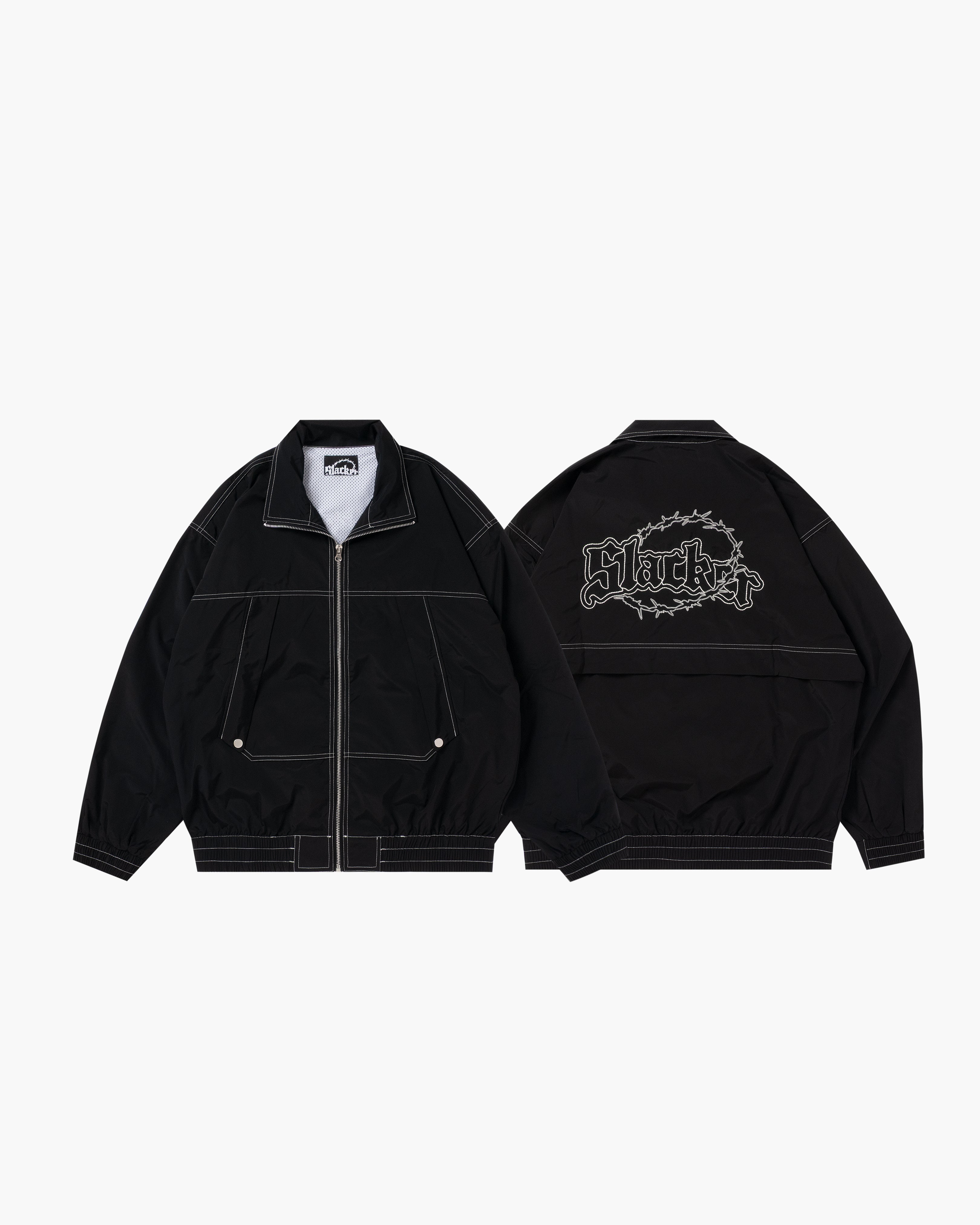 Tech Nylon Jacket Black – Slacker