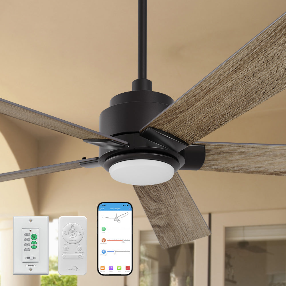 Aspen Ⅱ Smart Ceiling Fan with LED Light Remote Outdoor/Indoor 60