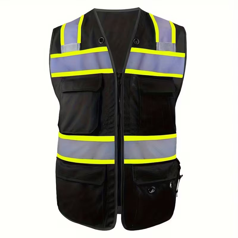 SMASYS Reflective Safety Vest, High Visibility Surveyor Safety
