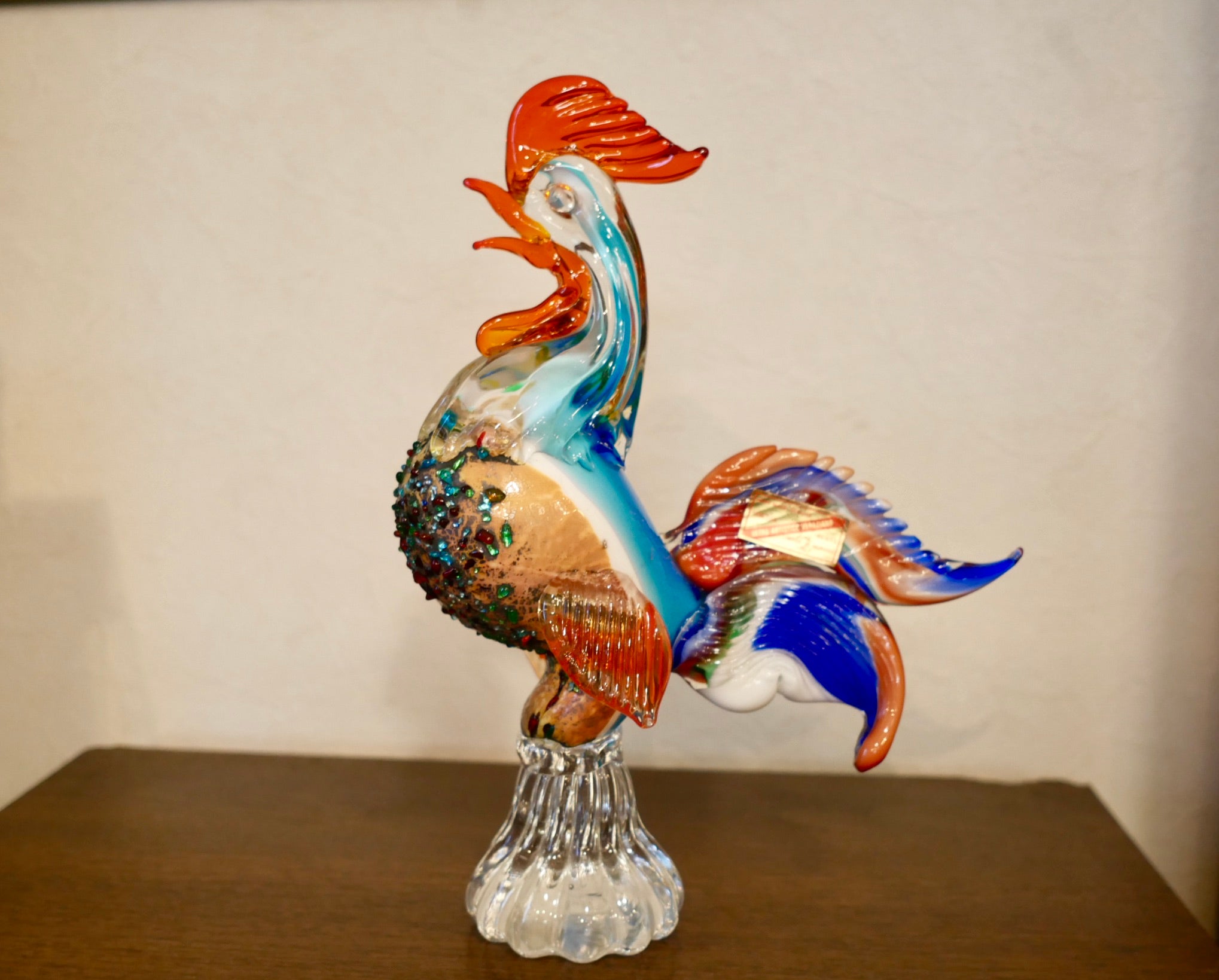 Murano Glass 鳥のオブジェ ヴェネチアンガラス ムラーノガラス
