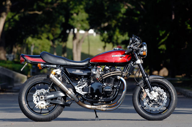 Z1/Z2/Mk-2/Z1-R/Z750FX-1 4in1 ウェルドクラフト チタン3D EXマフラー