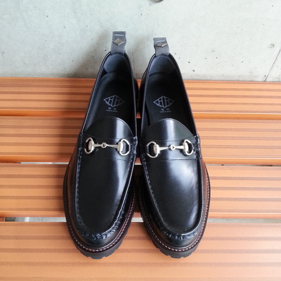 WH ダブルエイチ ビットローファー ブラック | メンズシューズ