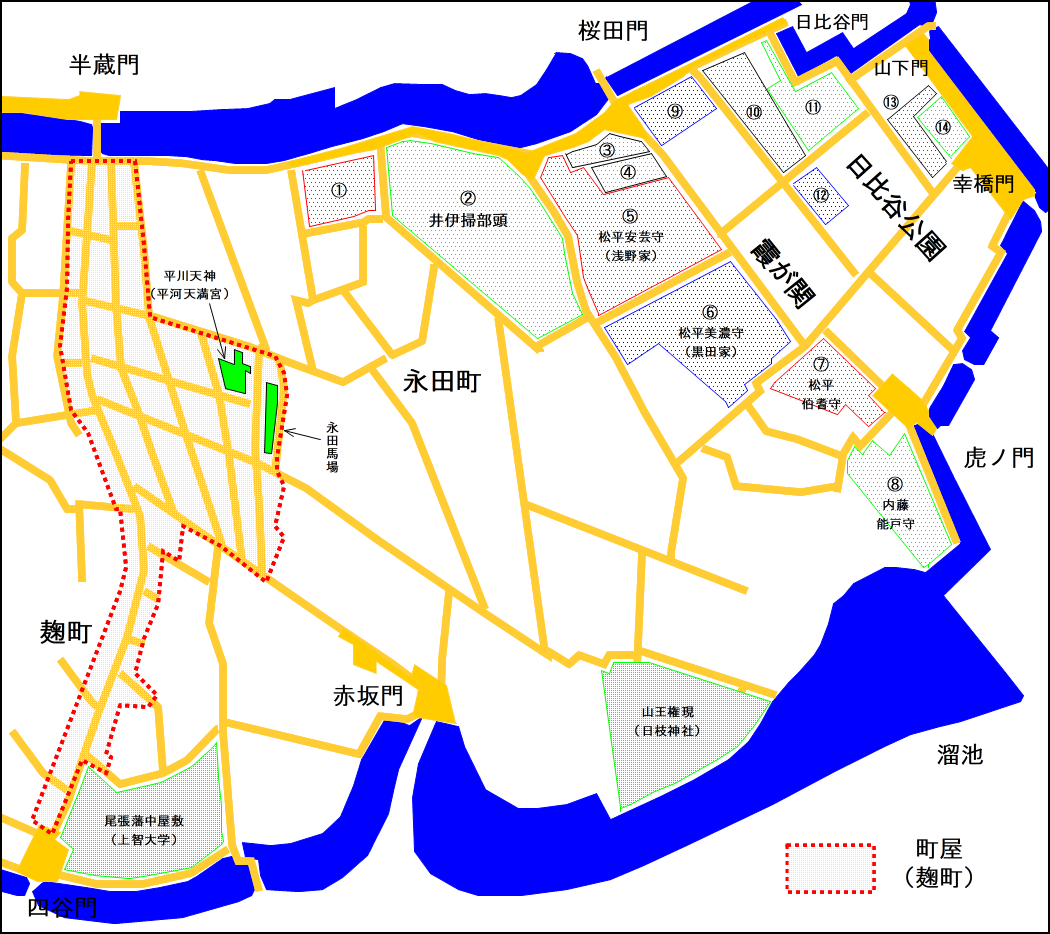 江戸城の基礎知識➃ ～ 霞が関の官庁街と大名屋敷 ～ | 歴史 | 中学校