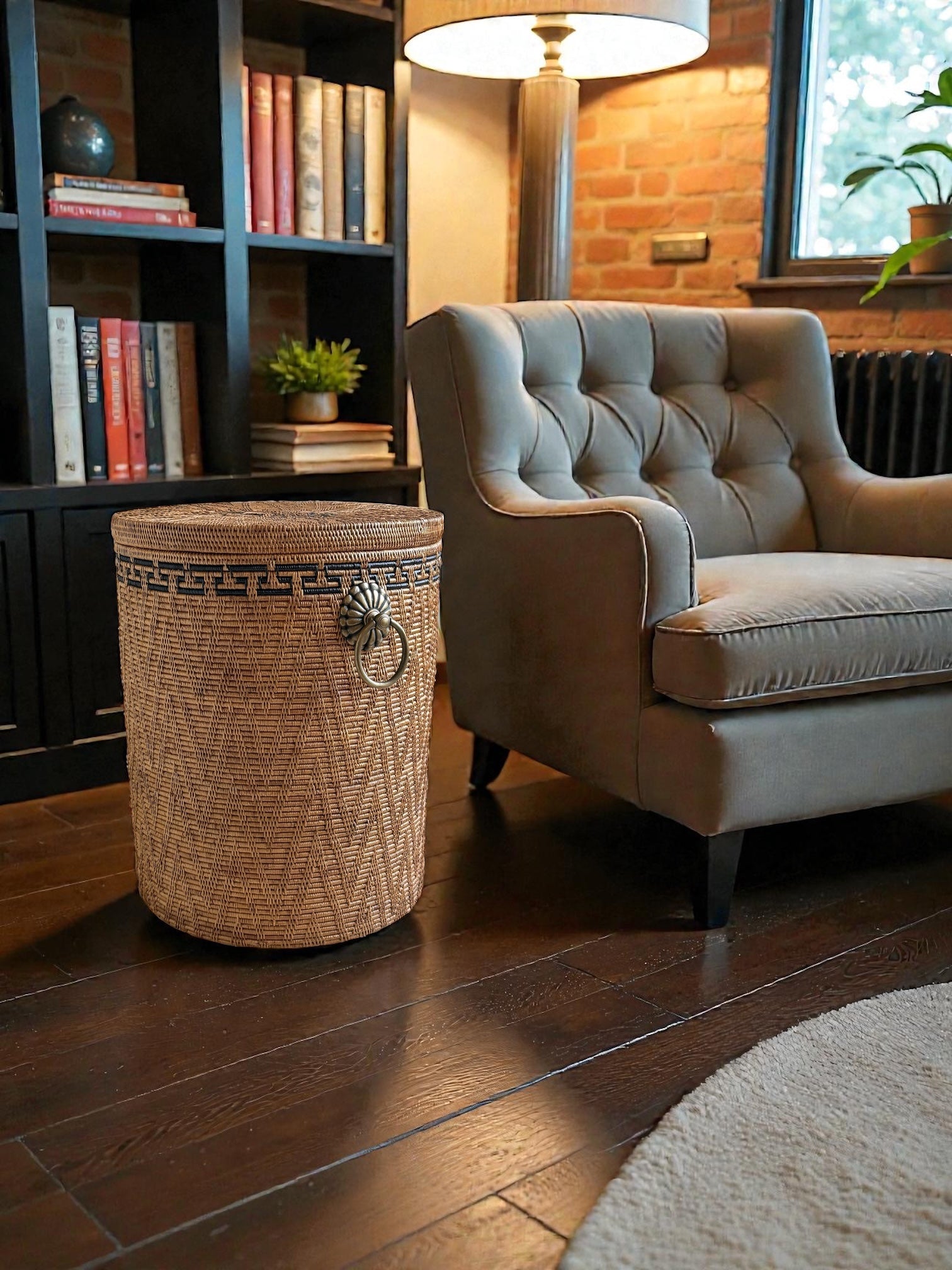 BAX-416SIN-M 蓋付き大容量バスケット | アタブラス円柱型 φ40×H50