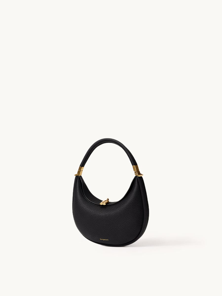 Small Luna Bag | Full-Grain Leather Crescent Crossbody – Songmont