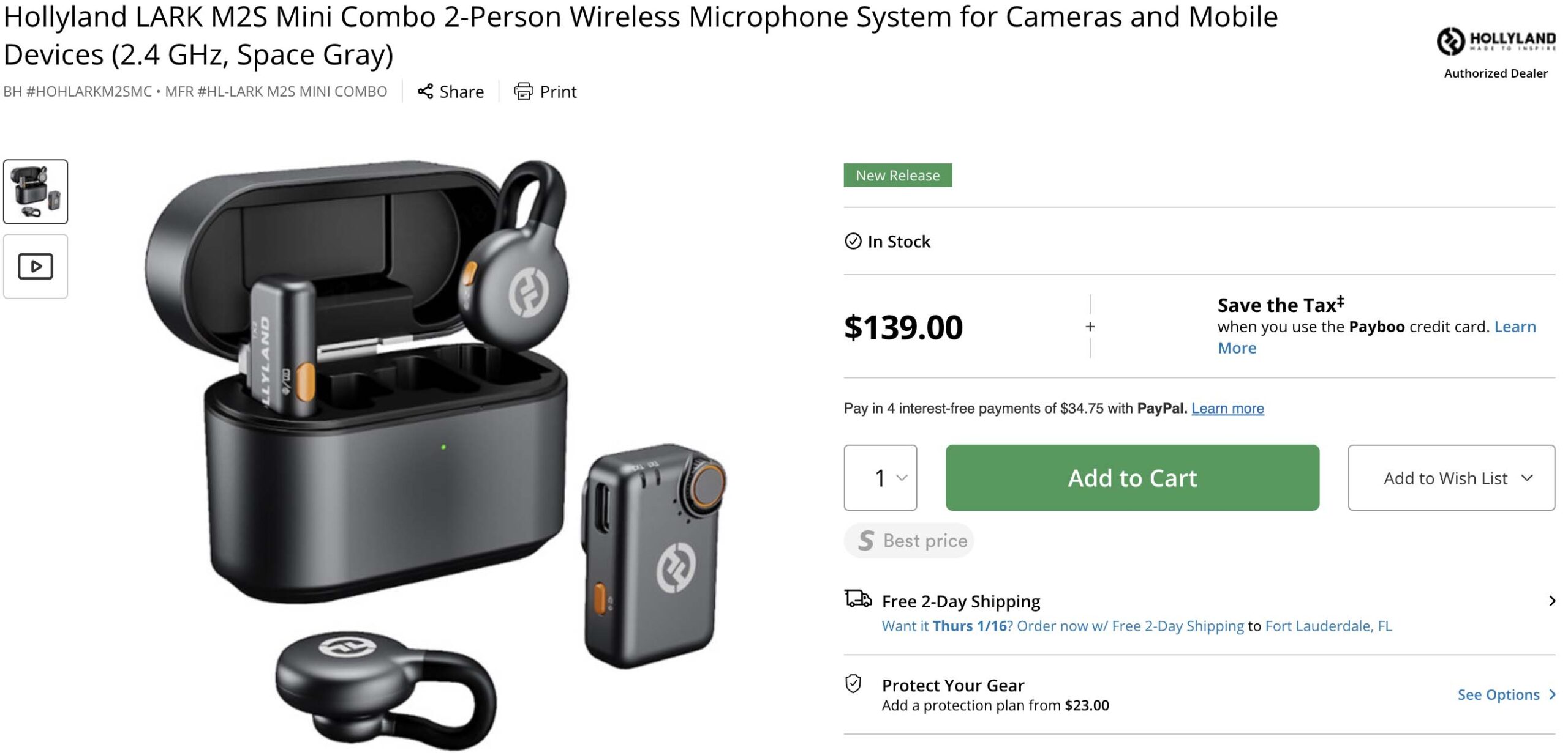 New Hollyland LARK M2S Mini Combo - Sony Addict