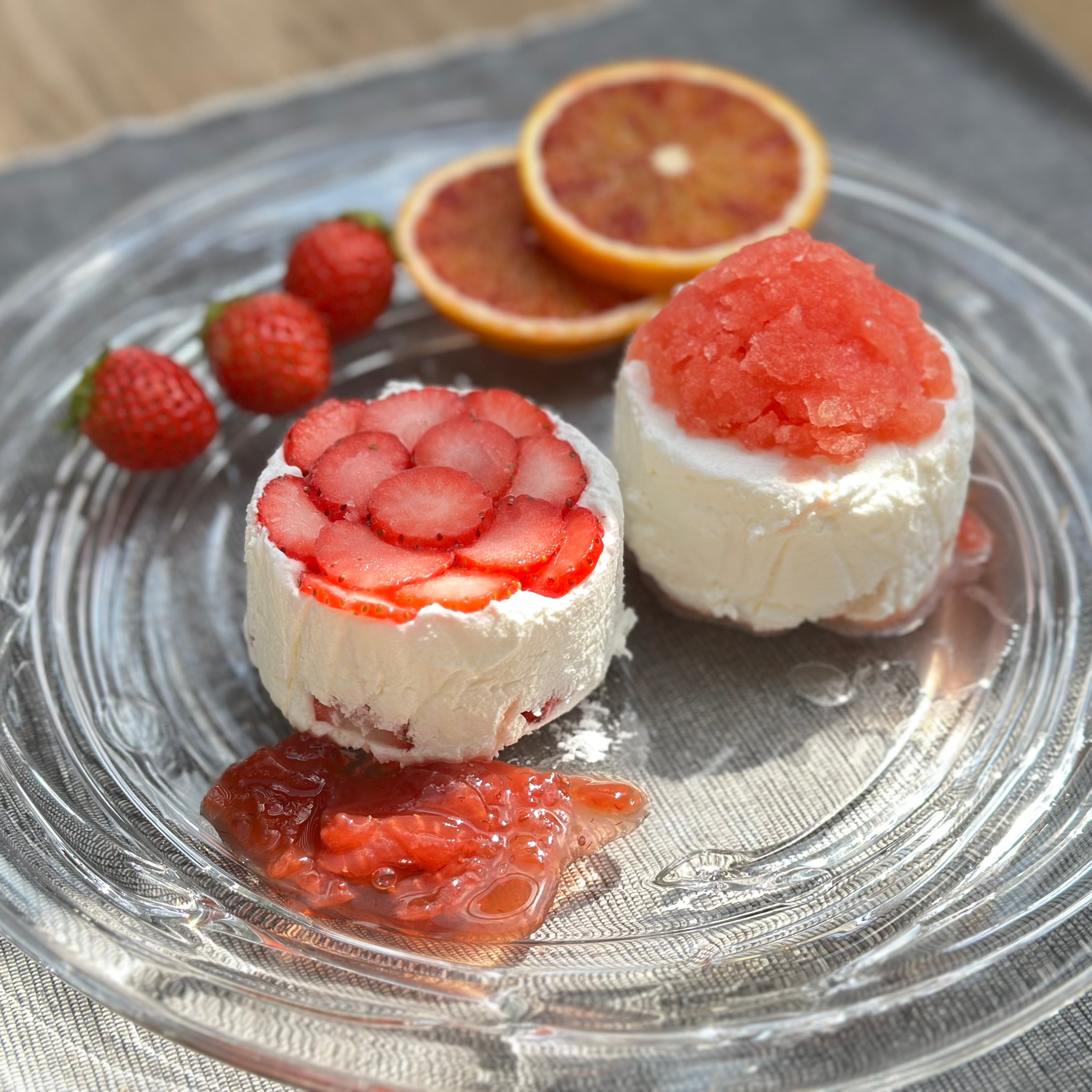 朝摘みイチゴと ブラッドオレンジ グラニータセット (夏イチゴ) – 空山