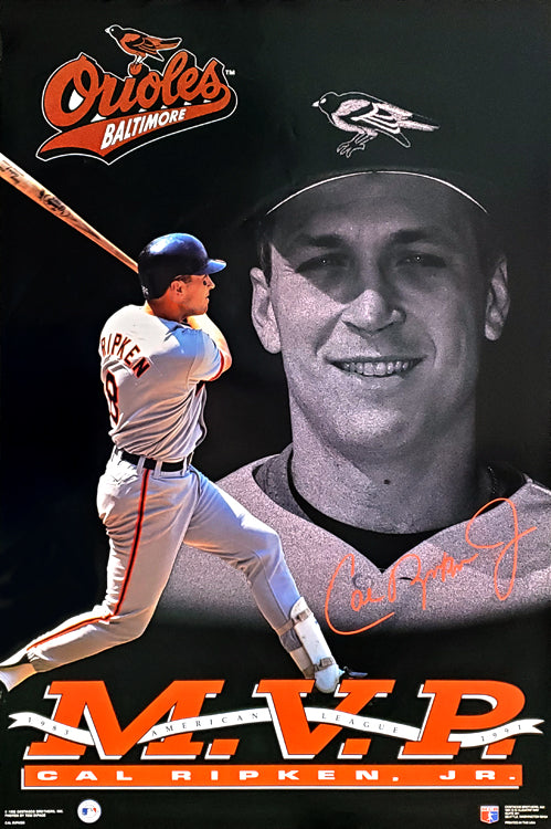 Cal Ripken Jr. American League MVP 1983, 1991 Baltimore Orioles
