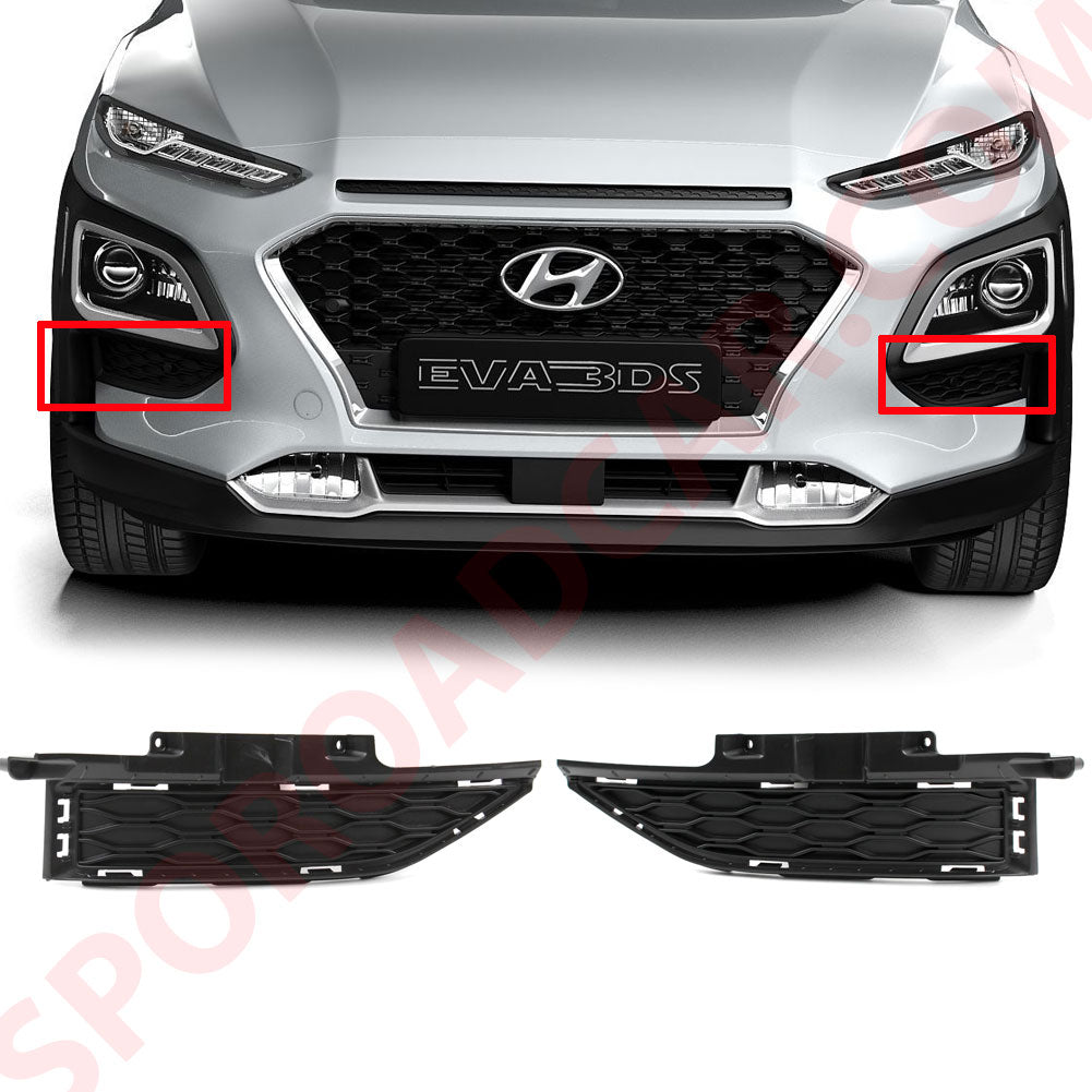 Front Bumper Mesh Cover Lh Rh 2P For yundai KONA 86565J9000