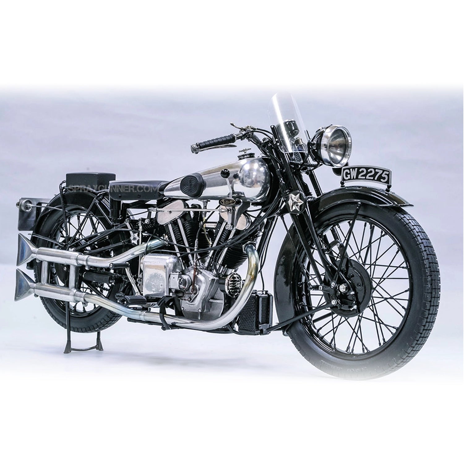 MODEL FACTORY HIRO: 1/9scale Fulldetail Kit | Brough Superior SS100