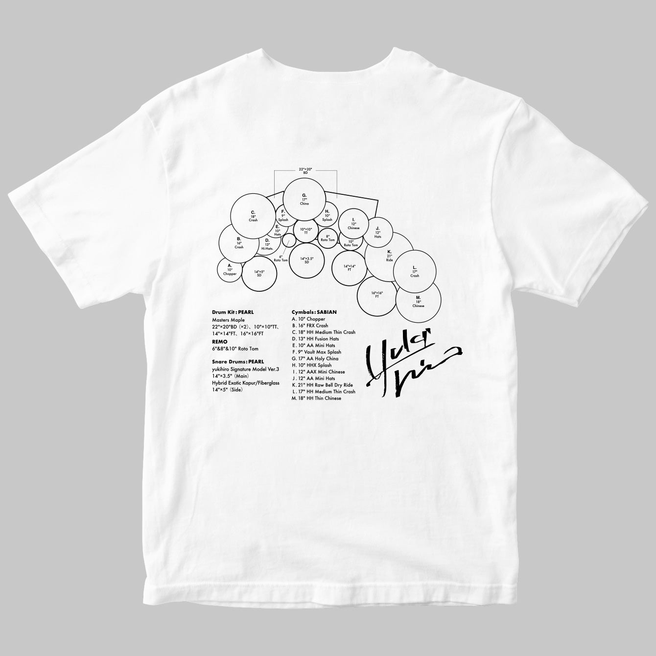 Drummer's Set Up Vol.44 yukihiro – T-OD（株式会社リットー