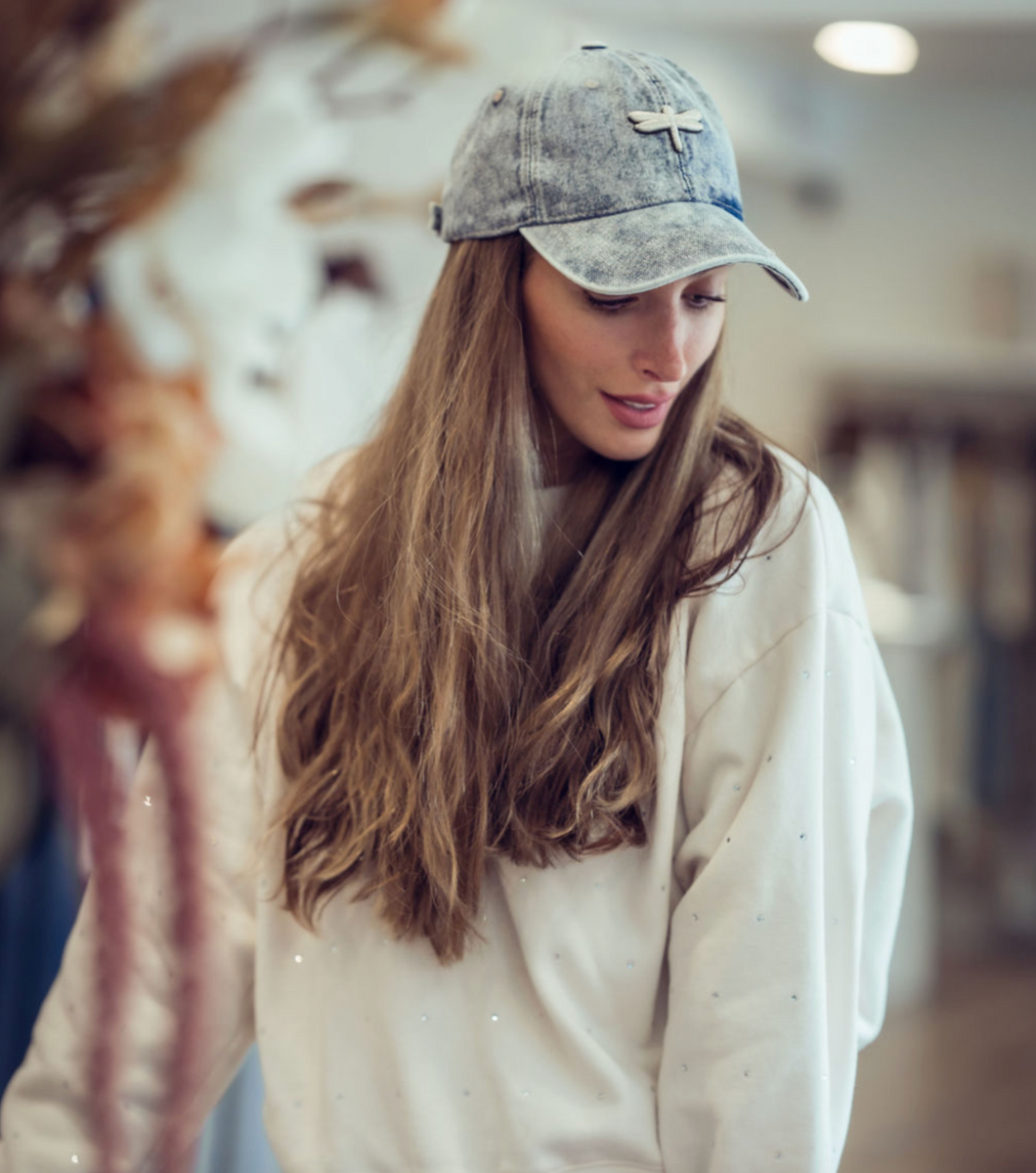 Embossed Denim Wash Cap – TAL NEW YORK