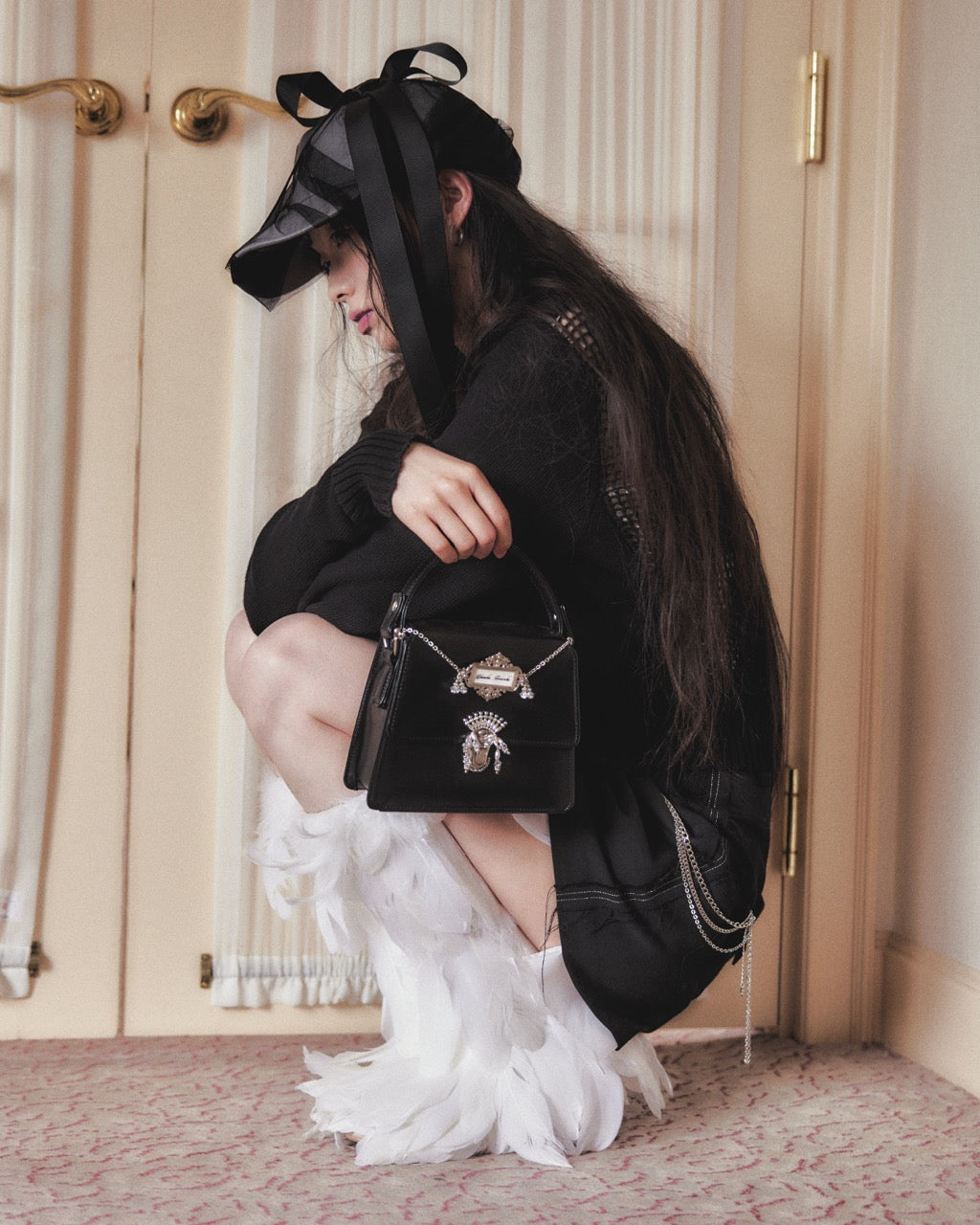 tanakadaisuke(タナカダイスケ)|バッグ|silver tag mini hand bag