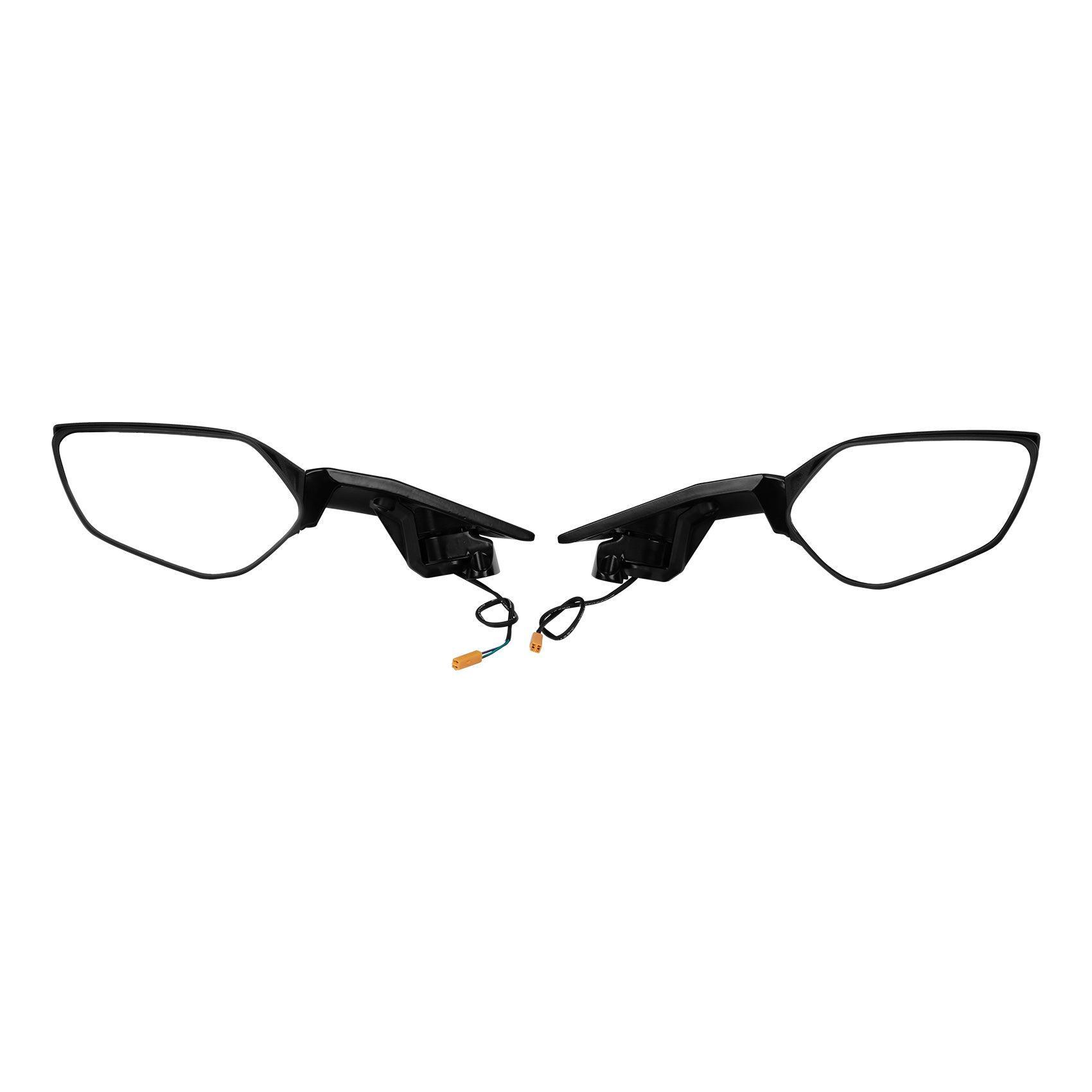 TCMT LED Turn Signal Integrated Rear View Side Mirrors Fit For