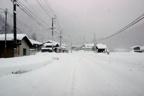 国道257号雪道変